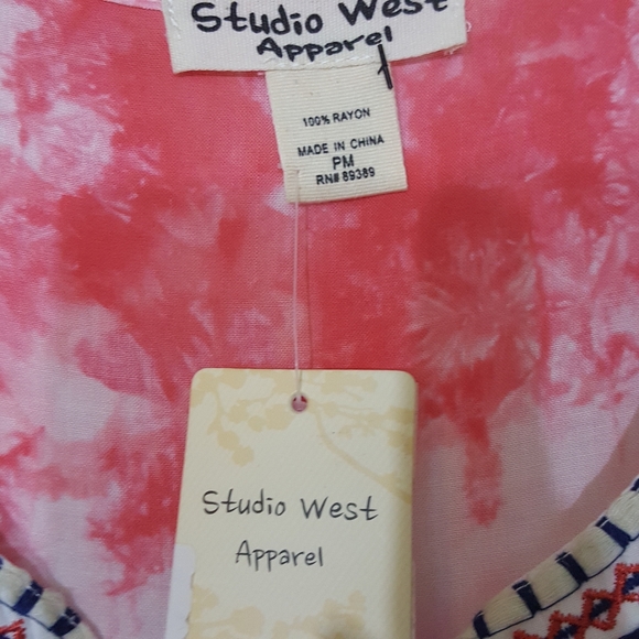 Studio West Apparel sleeveless Top boho p-med - Picture 3 of 4